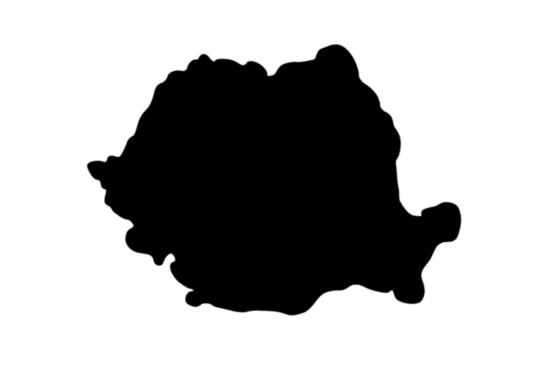 Outline Romania Magnet Outline Romania Magnet