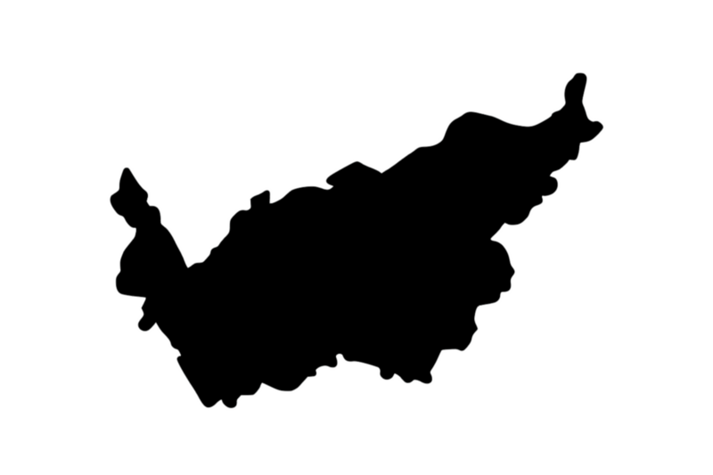 Outline Canton Valais Magnet Outline Canton Valais Magnet