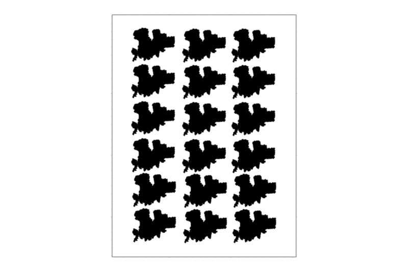 Sticker Sheet Country Outline Mykonos Sticker Sheet Country Outline Mykonos