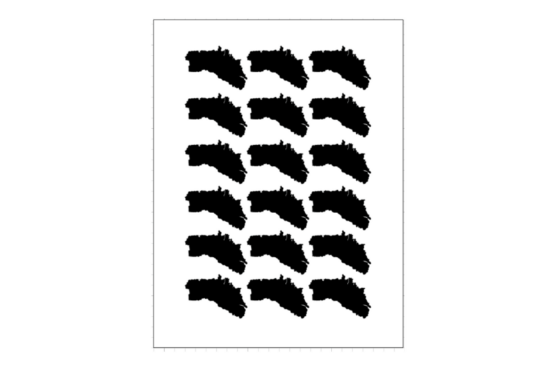 Sticker Sheet Country Outline Menorca Sticker Sheet Country Outline Menorca