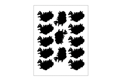 Sticker Sheet Country Outline Iceland Sticker Sheet Country Outline Iceland