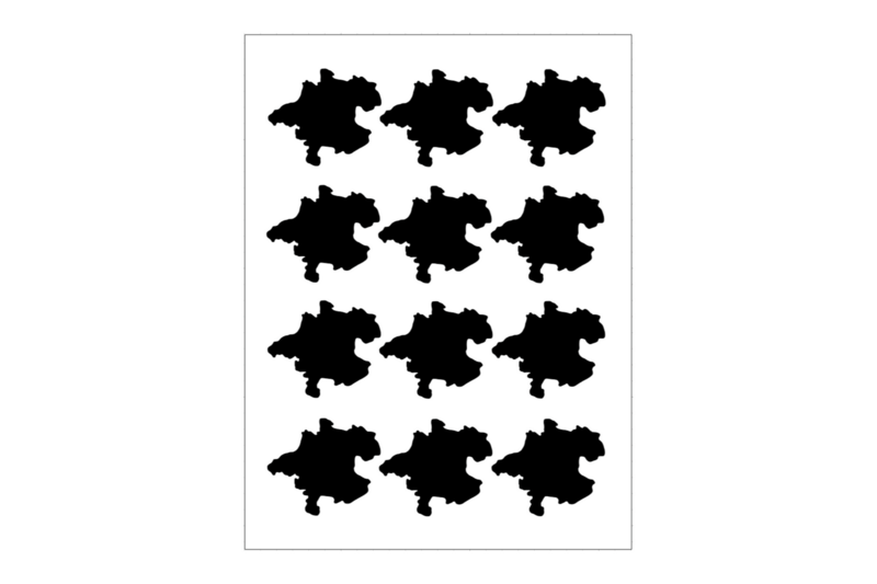 Sticker Sheet Country Outline Upper Austria Sticker Sheet Country Outline Upper Austria