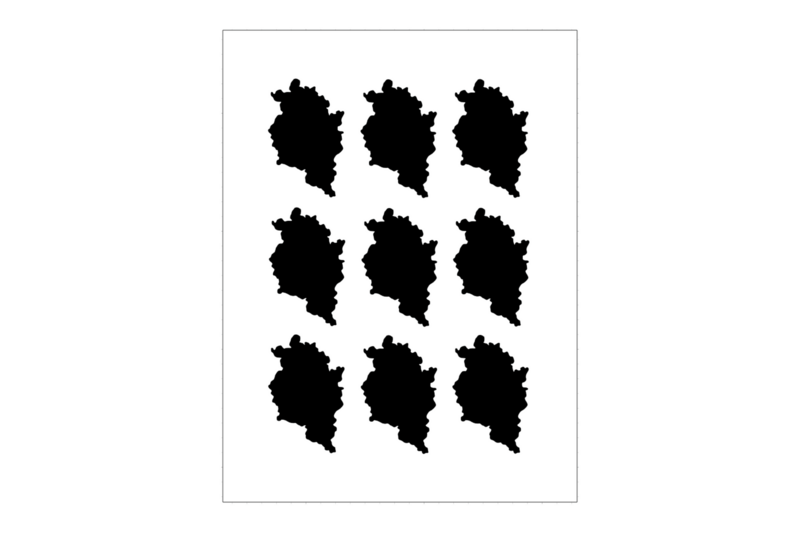 Sticker Sheet Country Outline Vorarlberg Sticker Sheet Country Outline Vorarlberg