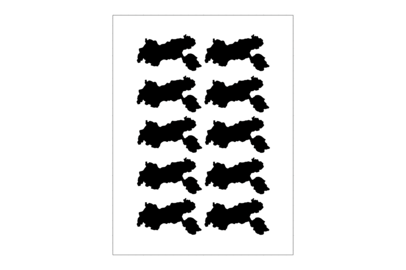 Sticker Sheet Country Outline Tyrol Sticker Sheet Country Outline Tyrol
