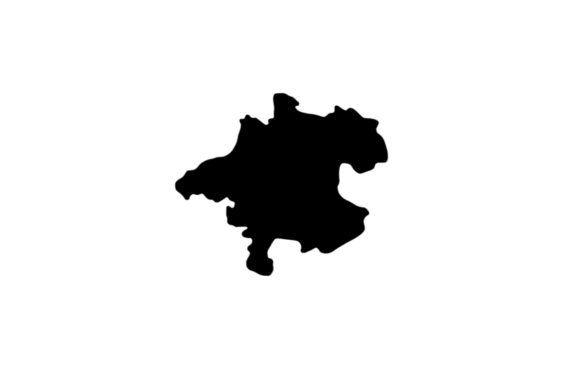 Outline Upper Austria Magnet Outline Upper Austria Magnet