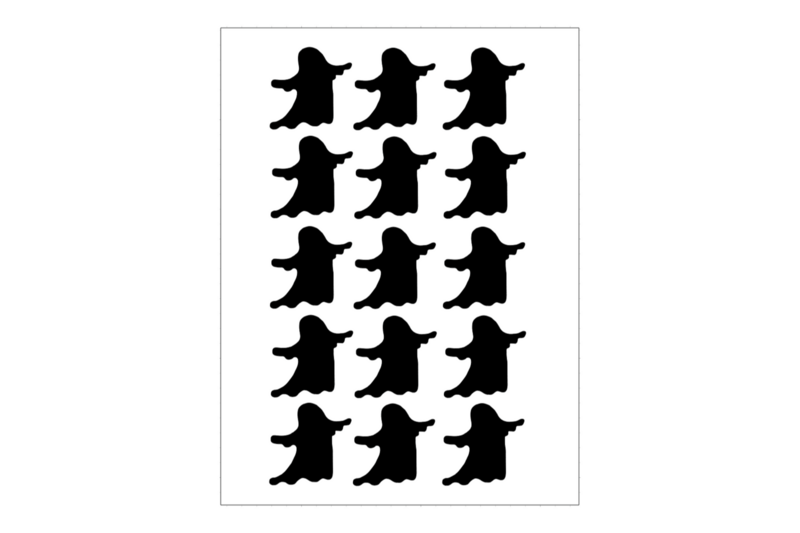Stickerbogen Gespenst Stickerbogen Gespenst
