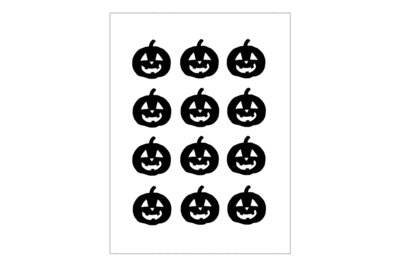 Stickerbogen Halloween Kürbis