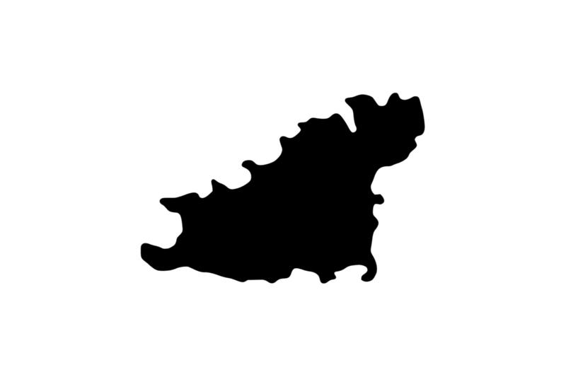 Outline Guernsey Magnet Outline Guernsey Magnet