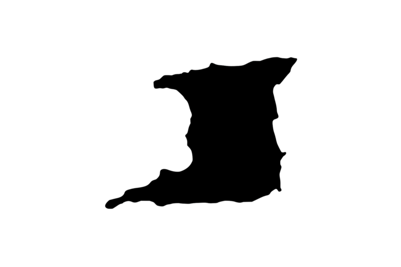 Outline Trinidad & Tobago Magnet Outline Trinidad & Tobago Magnet