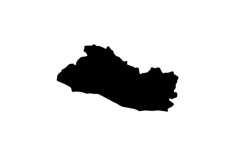 Outline El Salvador Magnet Outline El Salvador Magnet