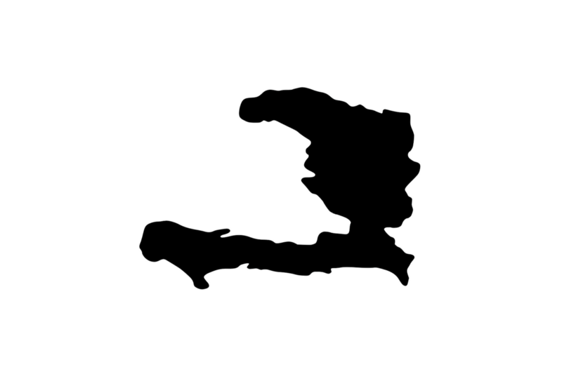 Outline Haiti Magnet Outline Haiti Magnet