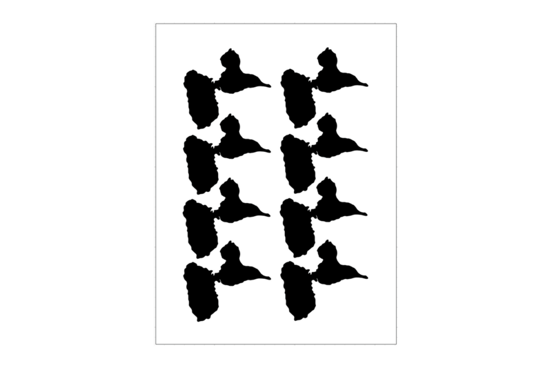 Sticker Sheet Island Outline Guadeloupe Sticker Sheet Island Outline Guadeloupe