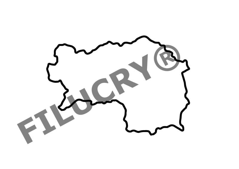 Steiermark Umriss Banner, Digitaler Download, SVG / JPG / PNG / PDF