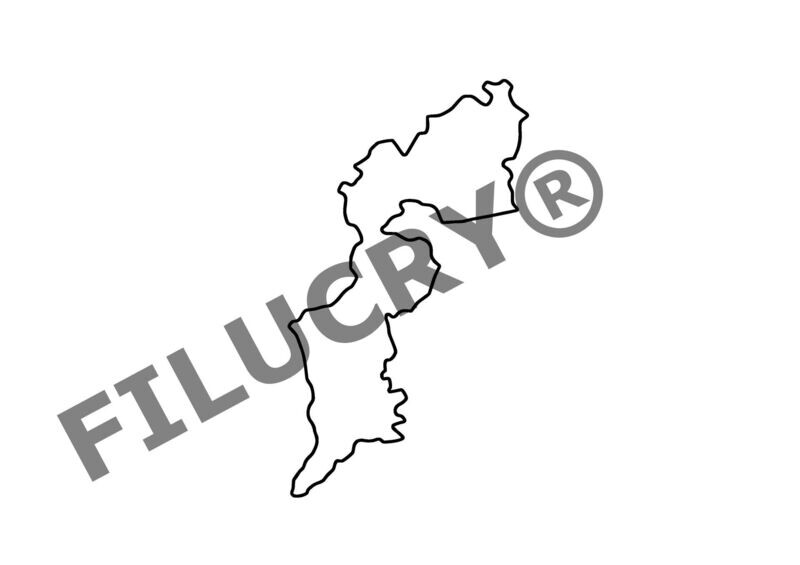 Burgenland Österreich Umriss Banner, Digitaler Download, SVG / JPG / PNG / PDF