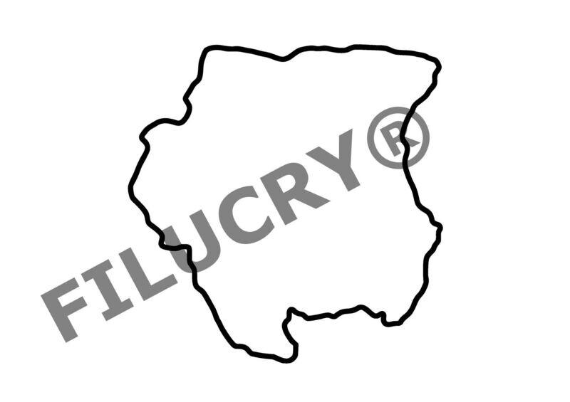 Suriname Umriss Banner, Digitaler Download, SVG / JPG / PNG / PDF