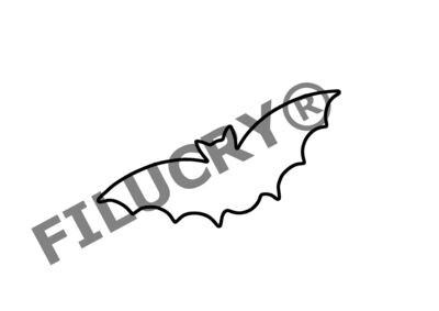 Fledermaus Umriss Banner, Digitaler Download, SVG / JPG / PNG / PDF
