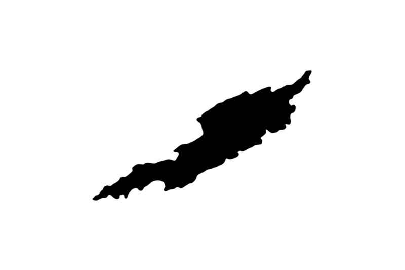 Outline Anguilla Magnet Outline Anguilla Magnet