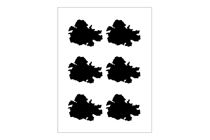 Sticker Sheet Country Outline Antigua Sticker Sheet Country Outline Antigua