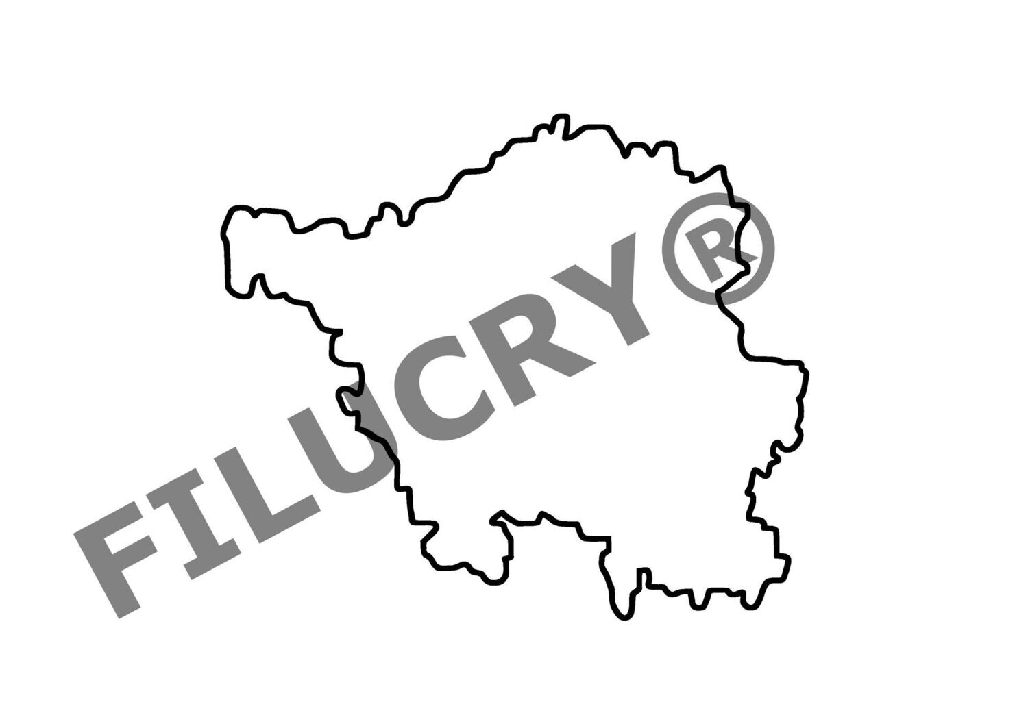 Saarland Umriss Banner, Digitaler Download, SVG / JPG / PNG / PDF