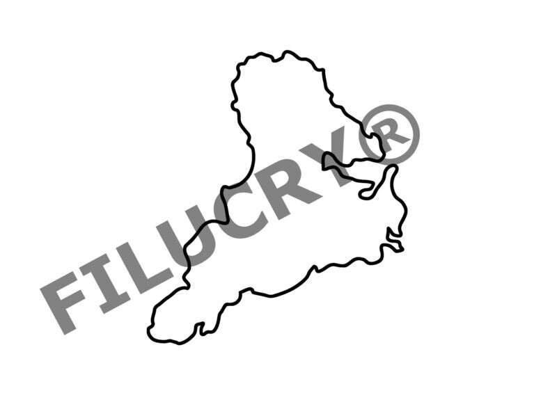 Stewart Island Umriss Banner, Digitaler Download, SVG / JPG / PNG / PDF