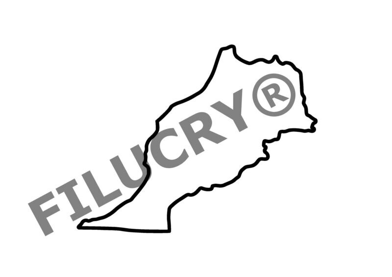 Marokko Umriss Banner, Digitaler Download, SVG / JPG / PNG / PDF