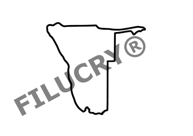 Namibia Umriss Banner, Digitaler Download, SVG / JPG / PNG / PDF