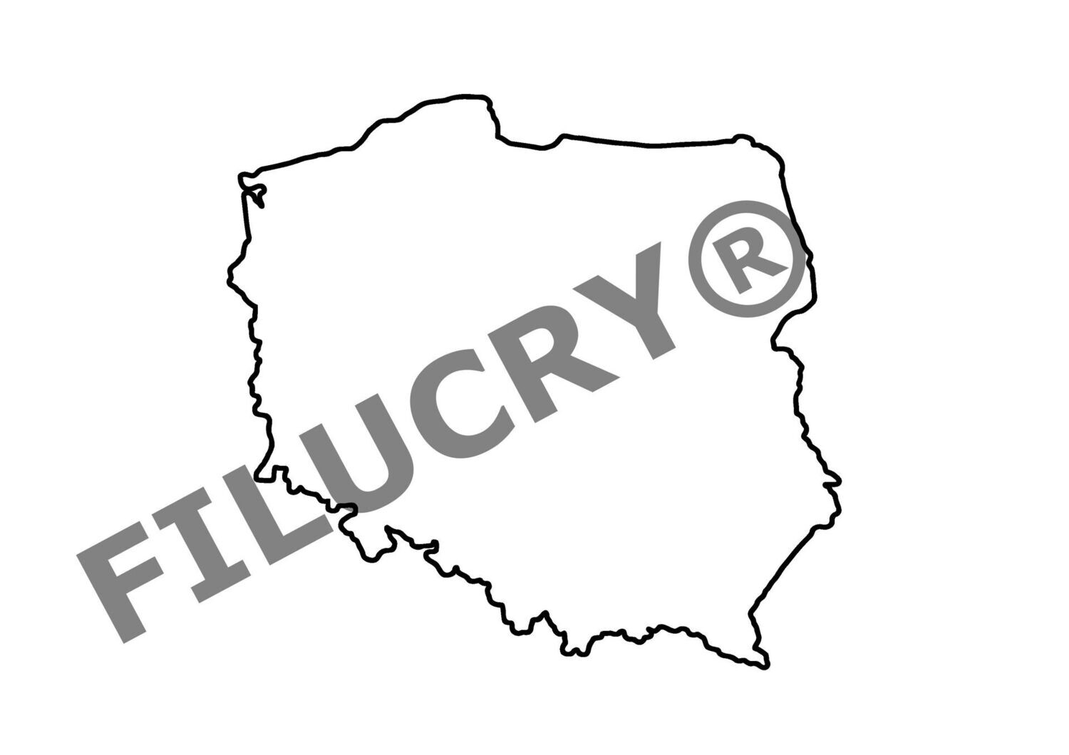 Poland Outline Banner, digital download, SVG / JPG / PNG / PDF