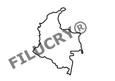 Kolumbien Umriss Banner, Digitaler Download, SVG / JPG / PNG / PDF