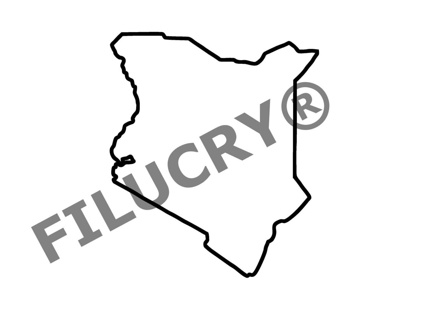 Kenia Umriss Banner, Digitaler Download, SVG / JPG / PNG / PDF