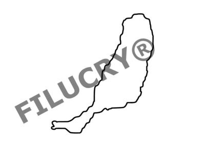 Fuerteventura Umriss Banner, Digitaler Download, SVG / JPG / PNG / PDF