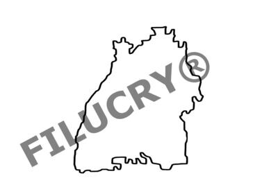 Baden-Württemberg Umriss Banner, Digitaler Download, SVG / JPG / PNG / PDF