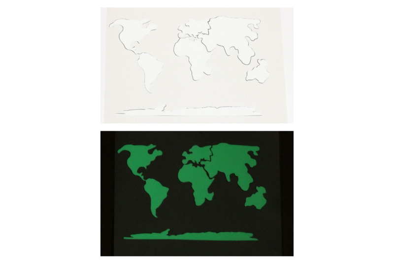Luminous Continent Sticker Set for World Map Children's Edition Luminous Continent Sticker Set for World Map Children's Edition