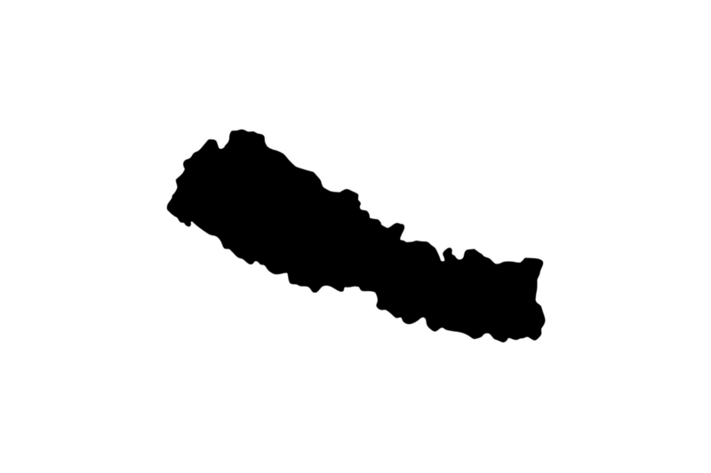 Outline Nepal Magnet Outline Nepal Magnet