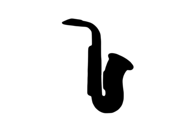 Umriss Saxophon Magnet