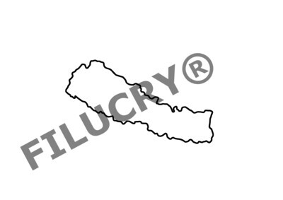 Nepal Umriss Banner, Digitaler Download, SVG / JPG / PNG / PDF