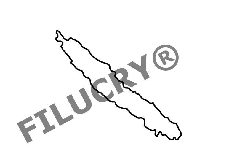 Neukaledonien Umriss Banner, Digitaler Download, SVG / JPG / PNG / PDF