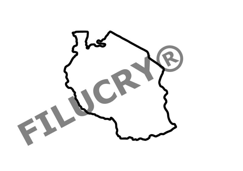 Tansania Umriss Banner, Digitaler Download, SVG / JPG / PNG / PDF