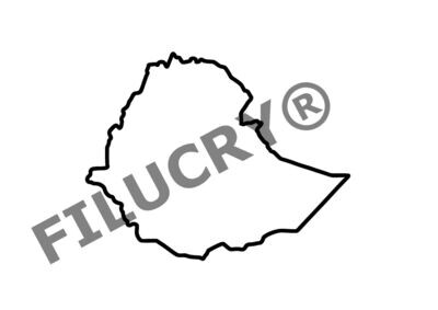 Äthiopien Umriss Banner, Digitaler Download, SVG / JPG / PNG / PDF