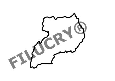 Uganda Umriss Banner, Digitaler Download, SVG / JPG / PNG / PDF