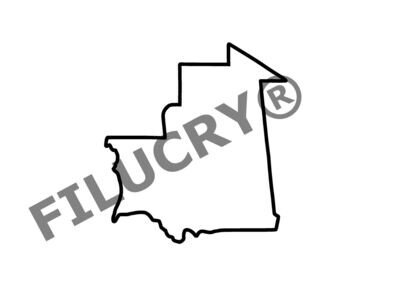 Mauretanien Umriss Banner, Digitaler Download, SVG / JPG / PNG / PDF