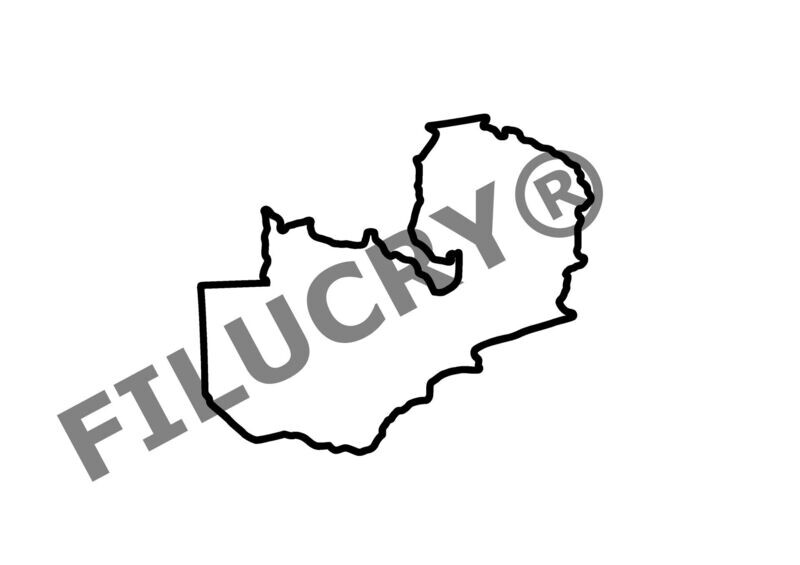 Sambia Umriss Banner, Digitaler Download, SVG / JPG / PNG / PDF