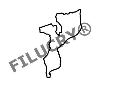 Mosambik Umriss Banner, Digitaler Download, SVG / JPG / PNG / PDF