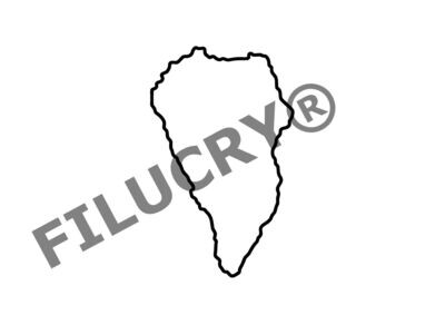 La Palma Umriss Banner, Digitaler Download, SVG / JPG / PNG / PDF