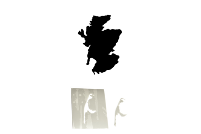 Schablonenfolie Schottland