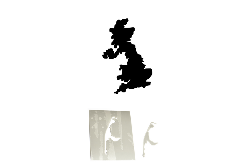 Schablonenfolie Großbritannien Schablonenfolie Großbritannien