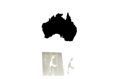 Schablonenfolie Australien