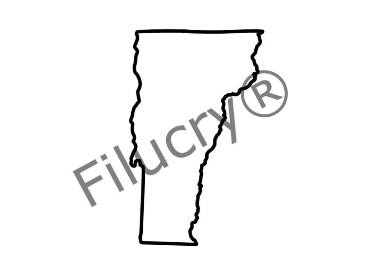Vermont Umriss Banner, Digitaler Download, SVG / JPG / PNG / PDF