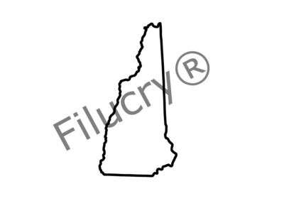 New Hampshire Umriss Umriss Banner, Digitaler Download, SVG / JPG / PNG / PDF