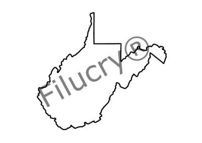 West Virginia Umriss Umriss Banner, Digitaler Download, SVG / JPG / PNG / PDF