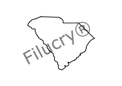 South Carolina Umriss Umriss Banner, Digitaler Download, SVG / JPG / PNG / PDF